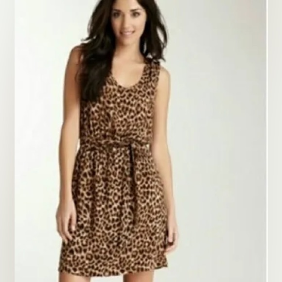Lucky Brand Dresses & Skirts - Lucky Brand Leopard Print Sleeveless Dress